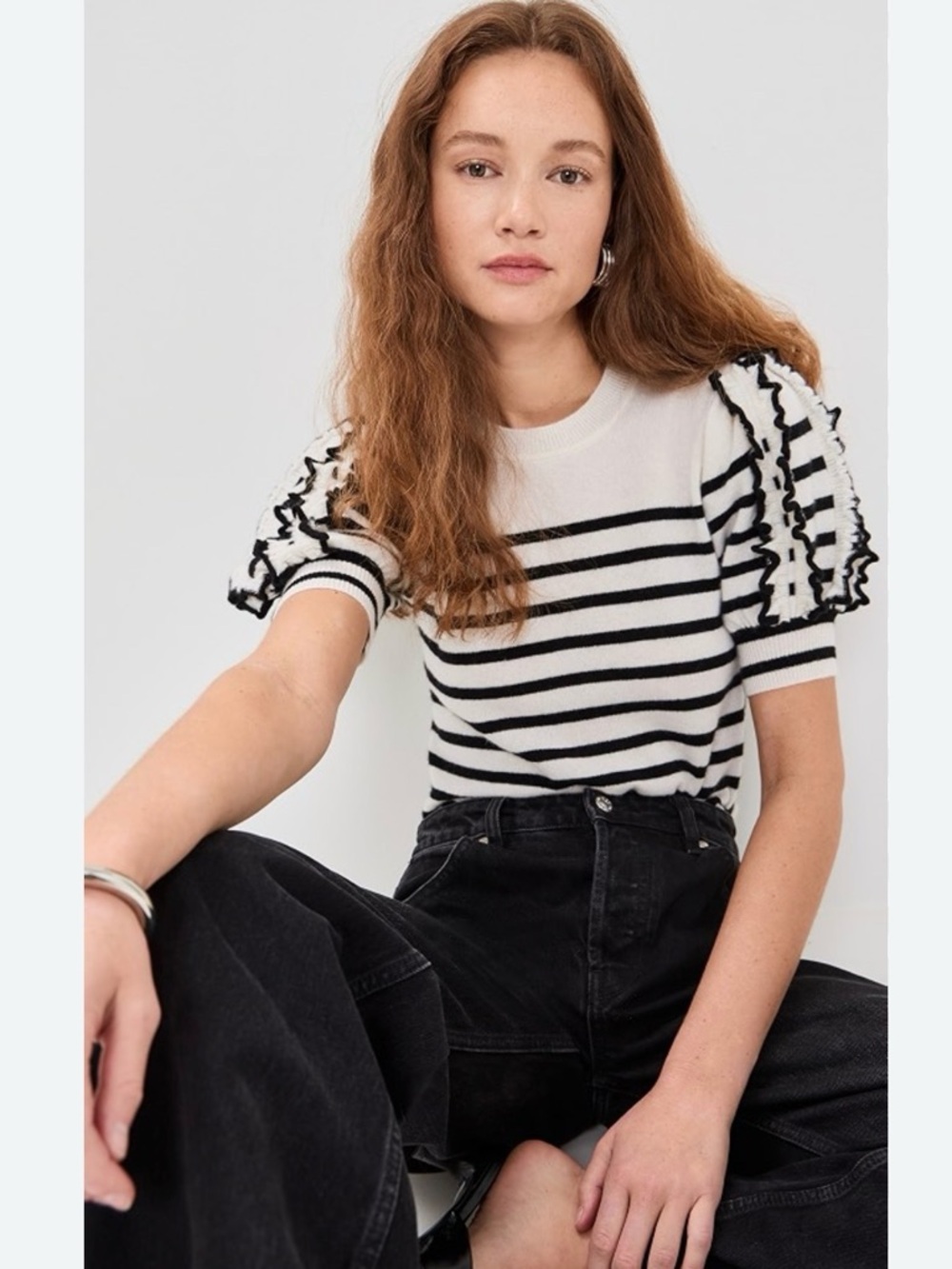 Ulla Johnson puff Sleeve Cashmere t-shirt
